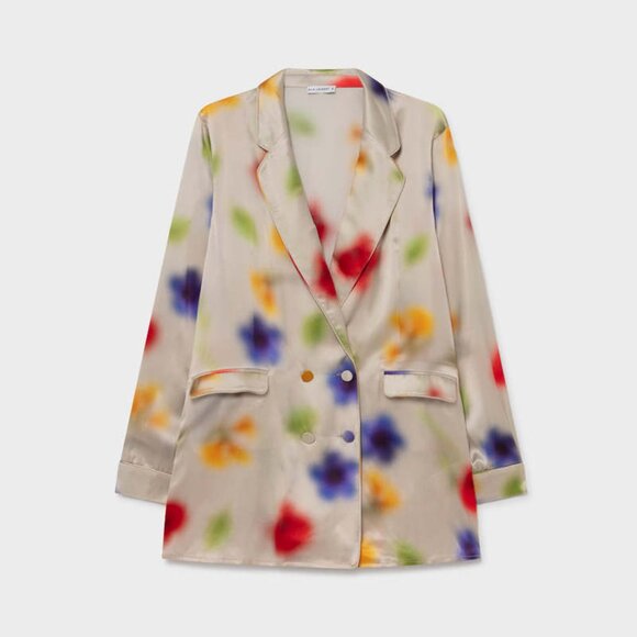 Silk Laundry Relaxed Blazer 100% Silk - XS BNWT - Picture 6 of 6